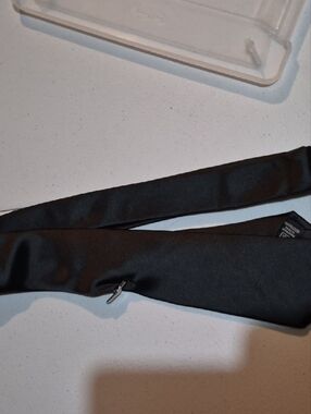 Classic Black Satin Necktie